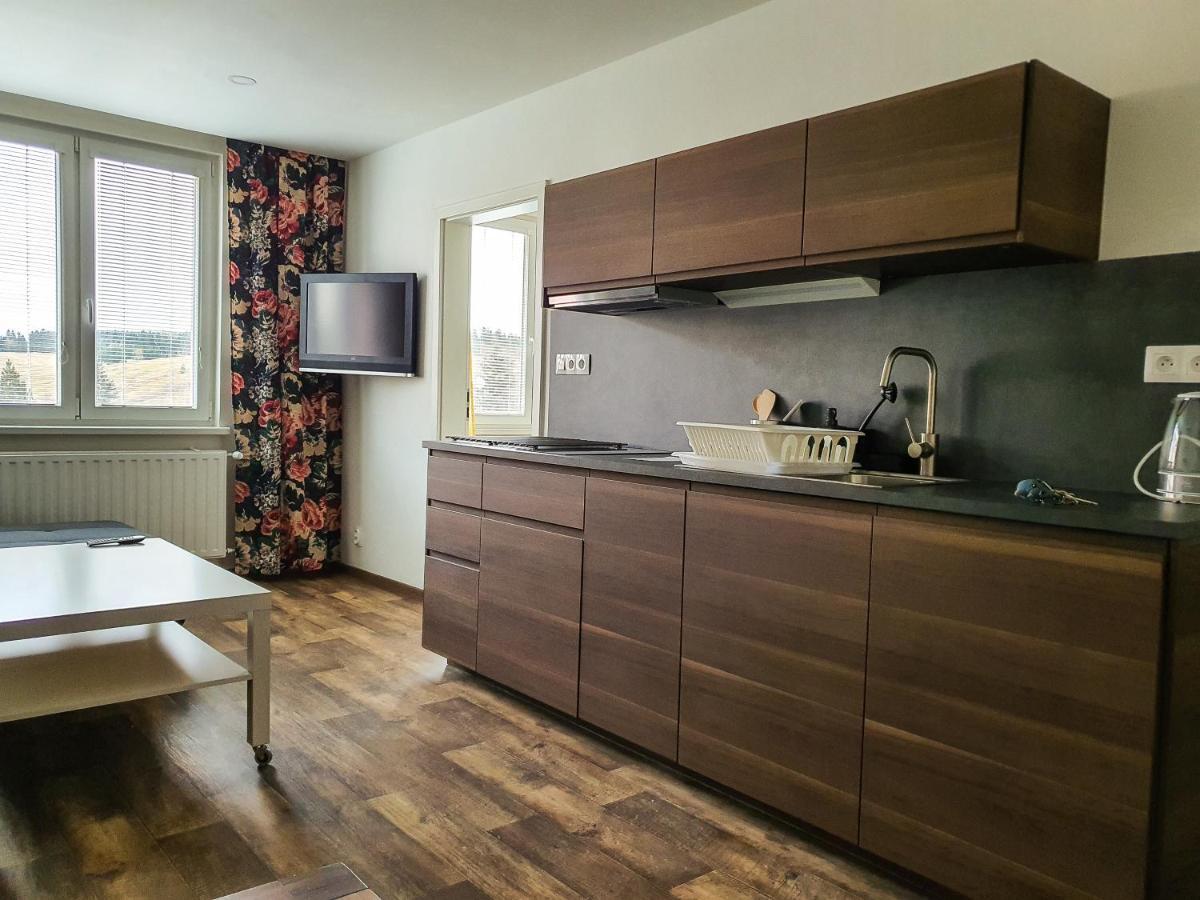 Apartmany Schmiedeberg U Klinovce Kovarska Bagian luar foto
